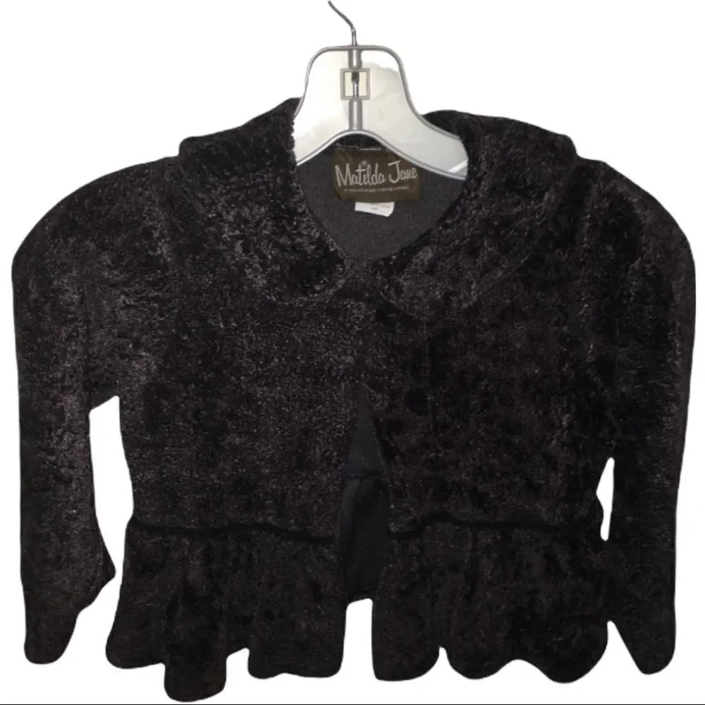 Children’s Matilda Jones Charcoal Velour jacket